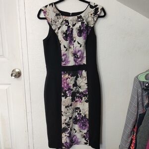 WHBM Floral Sleeveless Midi Dress Size 6